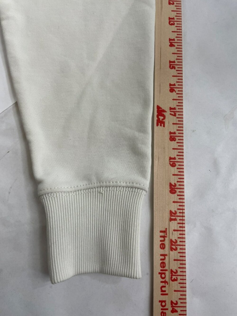 Coach Location Hoodie Cream Logo Embroidery Cotton Unisex Sz XS MSRP$295 DEFECT - Picture 14 of 15